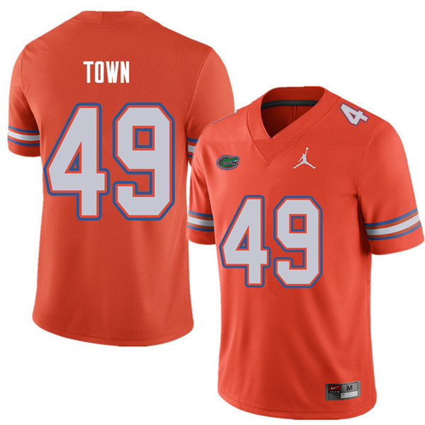 Jordan Brand Men #49 Cameron Town Florida Gators College Football Jerseys Sale-Orange